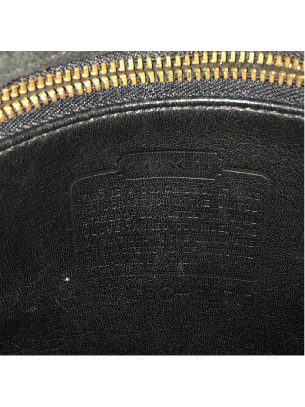 Vintage COACH Black Leather Large Side Pack Turn Lock Shoulder Bag USA 9979 - Picture 13 of 17
